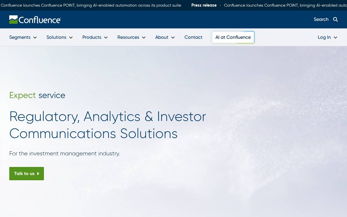 Confluence Technologies website preview