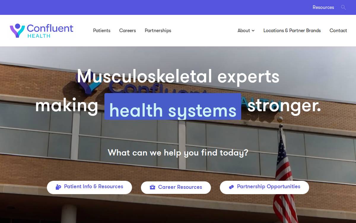 Confluent Health website preview