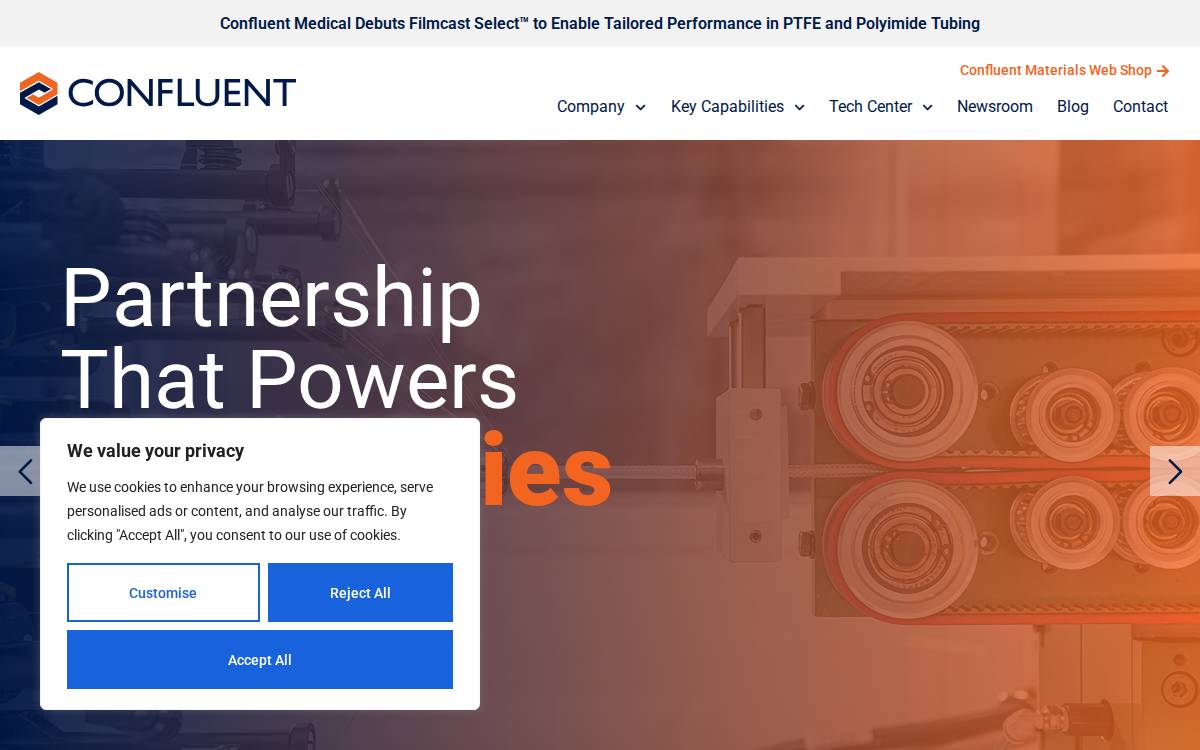 Confluentmedical website preview