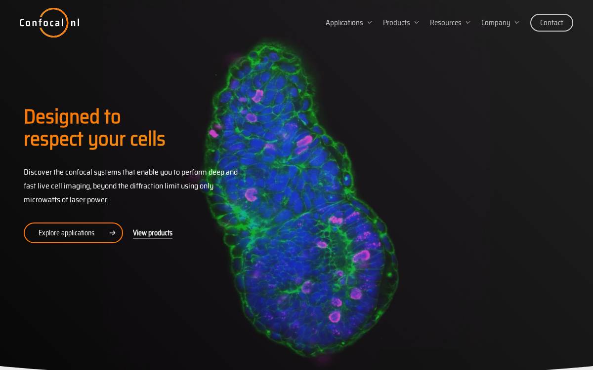 Confocal website preview