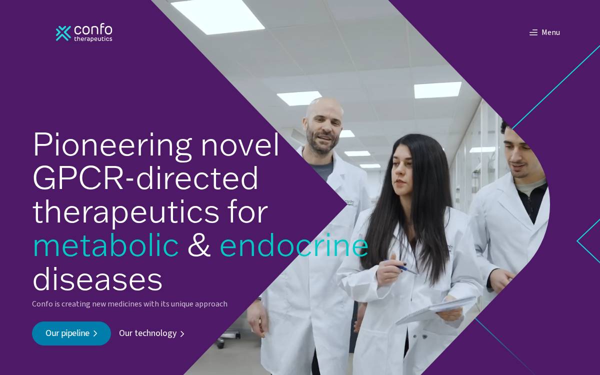 Confo Therapeutics website preview