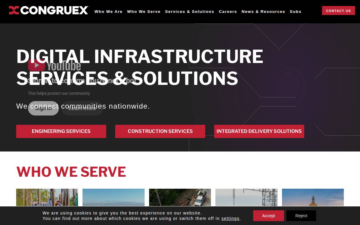 Congruex website preview