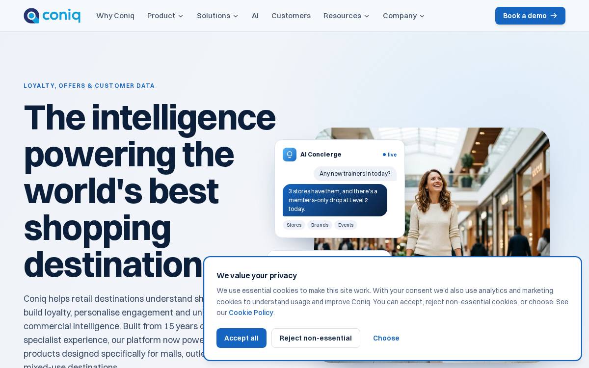 Coniq website preview