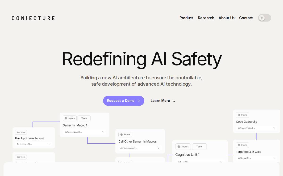 Conjecture website preview