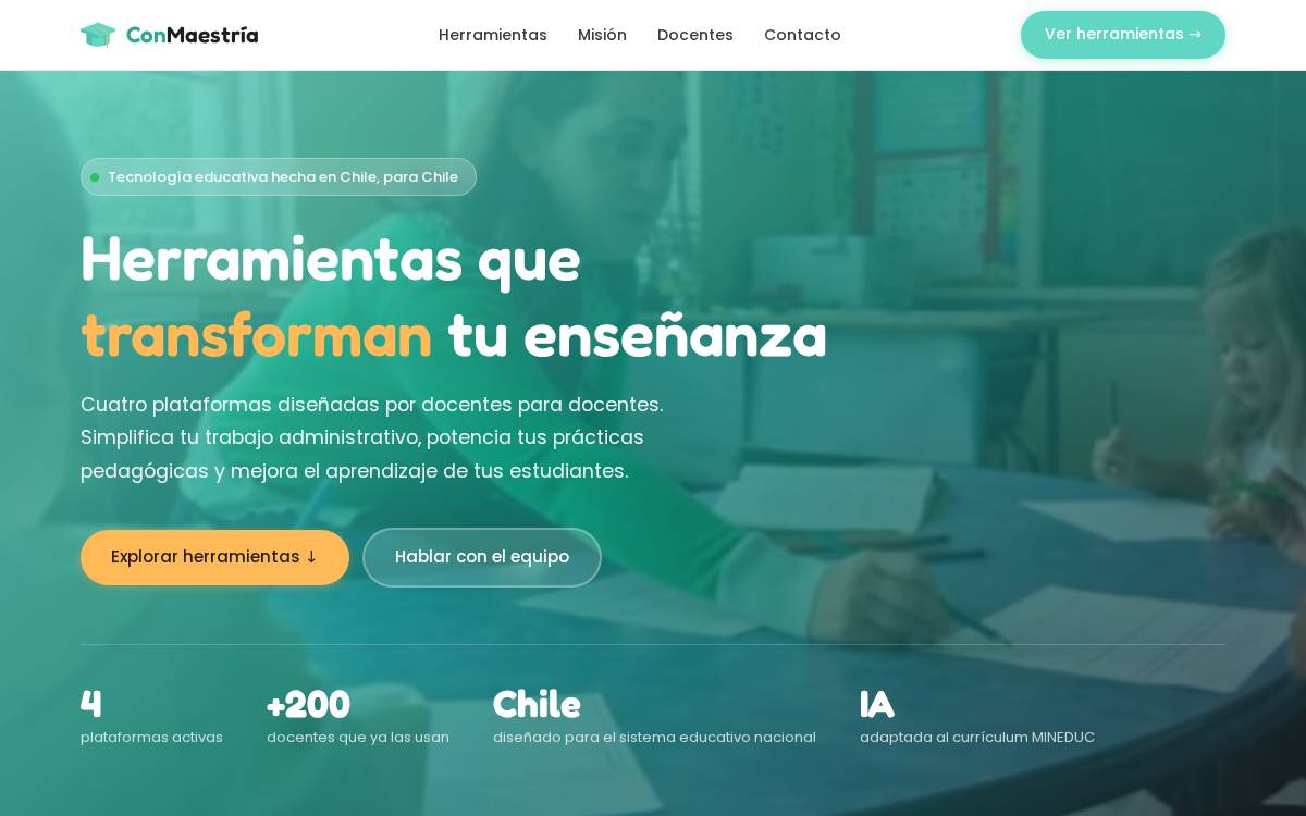Conmaestria website preview