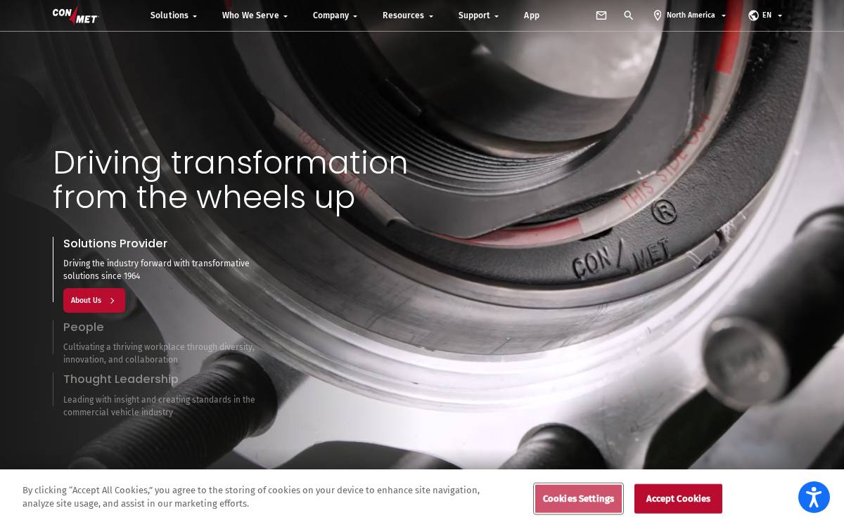 ConMet website preview