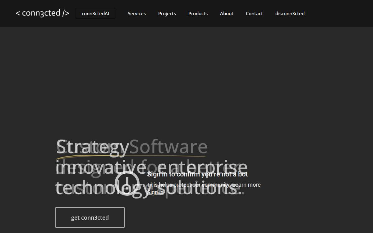 Conn3ctedAI website preview