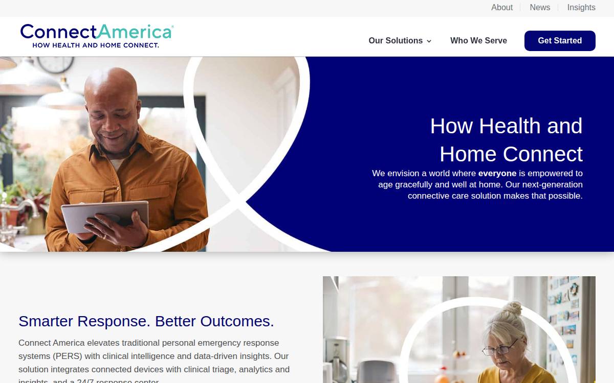 Connect America website preview