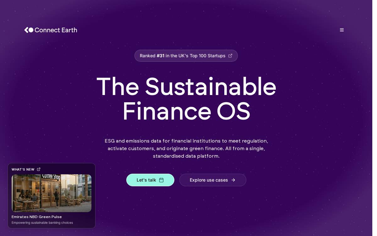 Connect Earth website preview