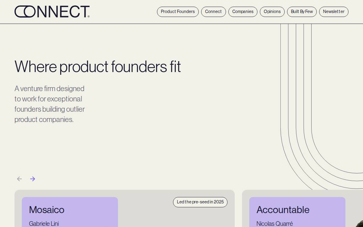 Connect Ventures website preview