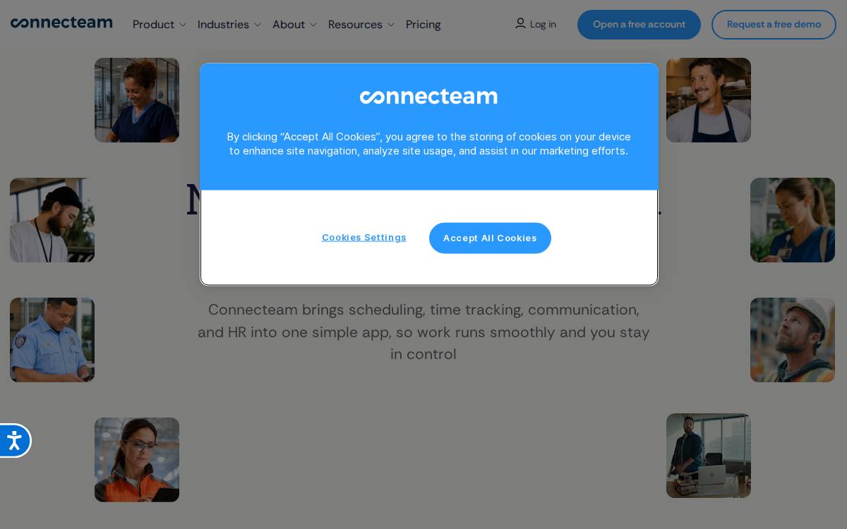 Connecteam website preview