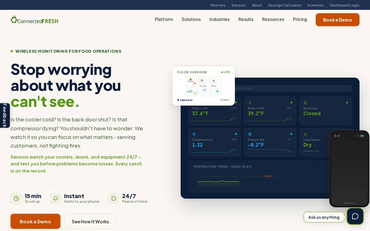 ConnectedFresh website preview