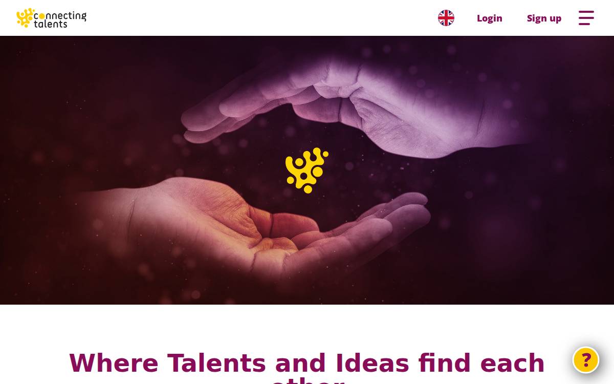 Connecting Talents website preview