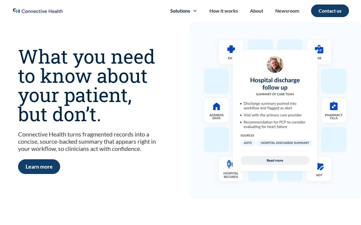 Connectivehealth website preview