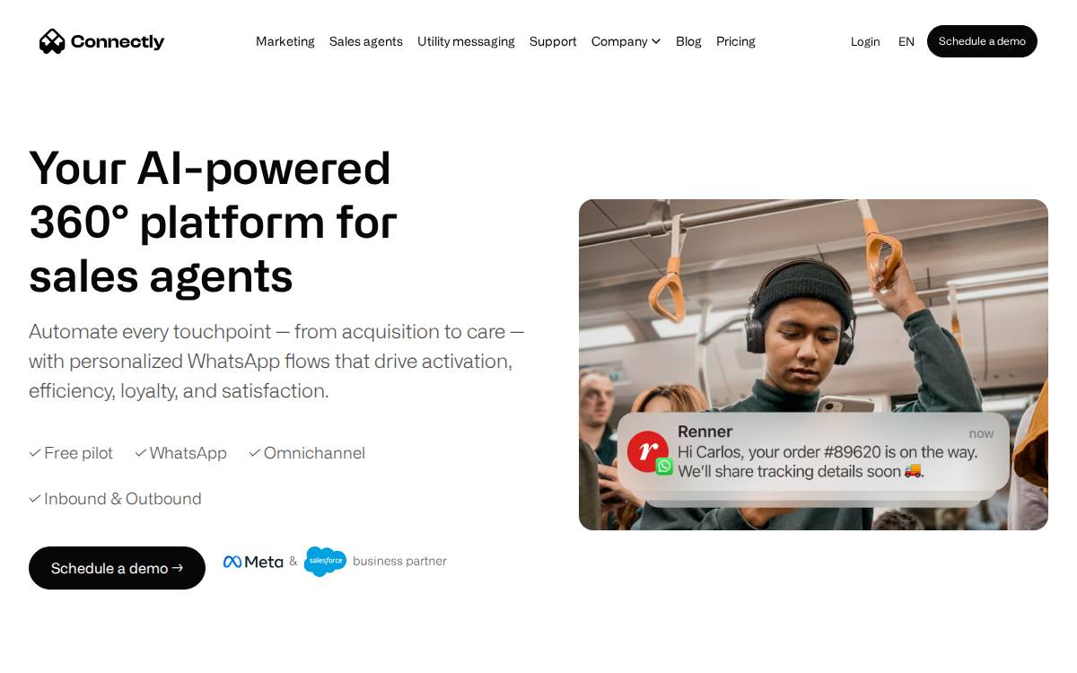 Connectly website preview