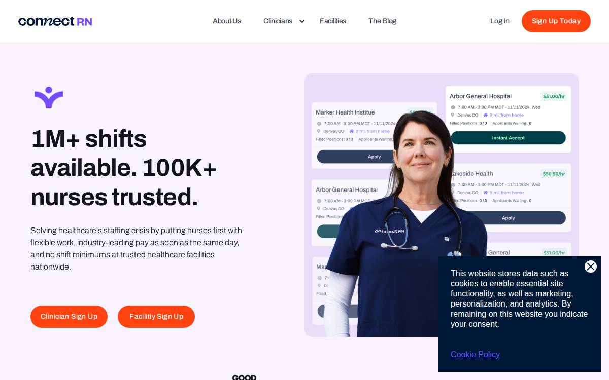 Connectrn website preview