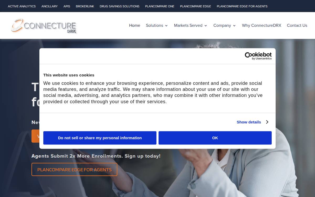 ConnectureDRX website preview