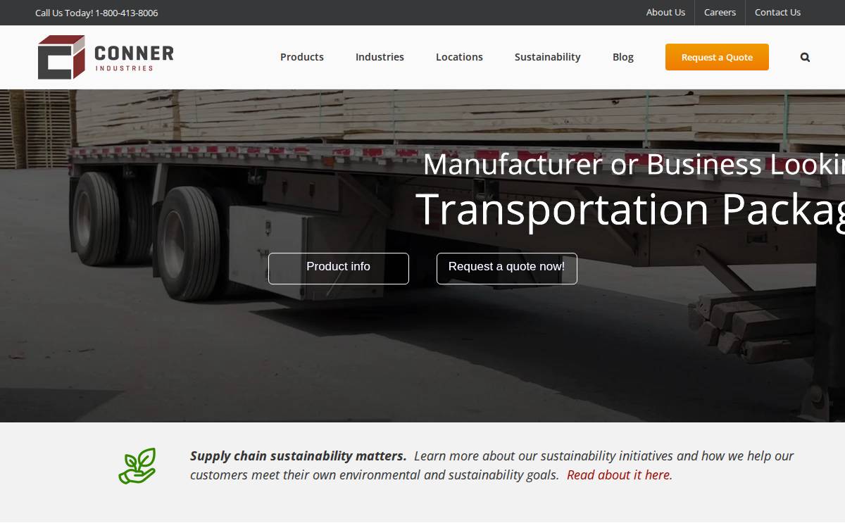 Conner Industries website preview