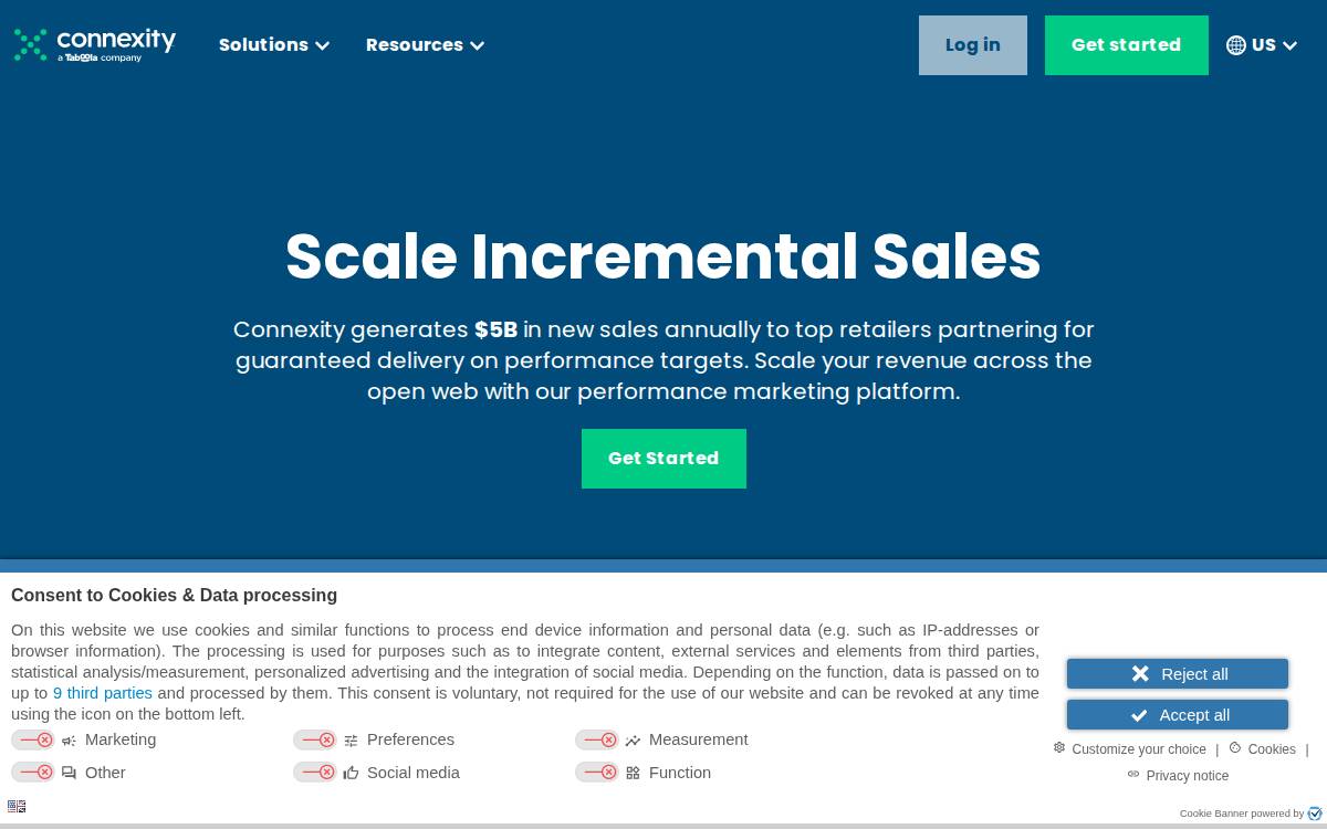 Connexity website preview