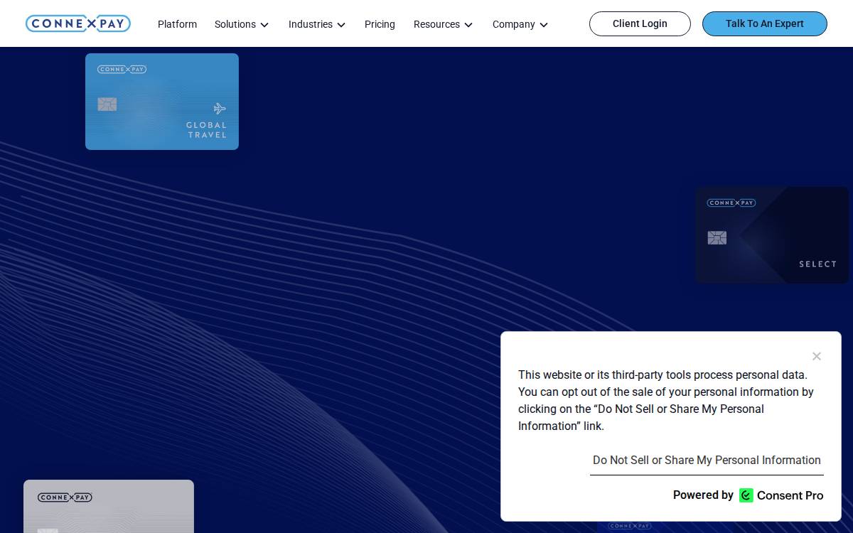 ConnexPay website preview