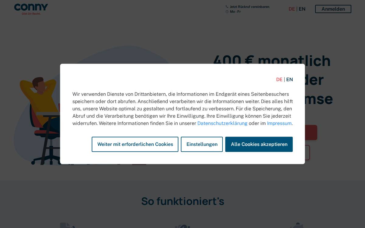 Conny website preview