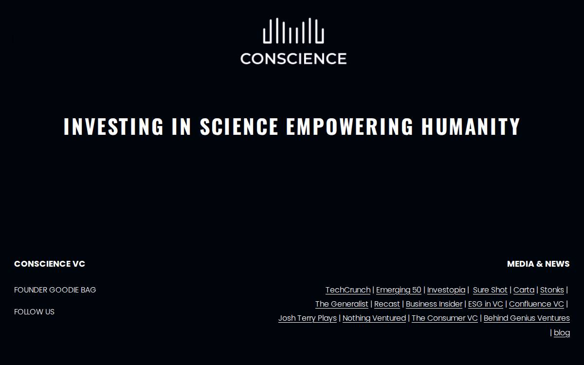 Conscience website preview