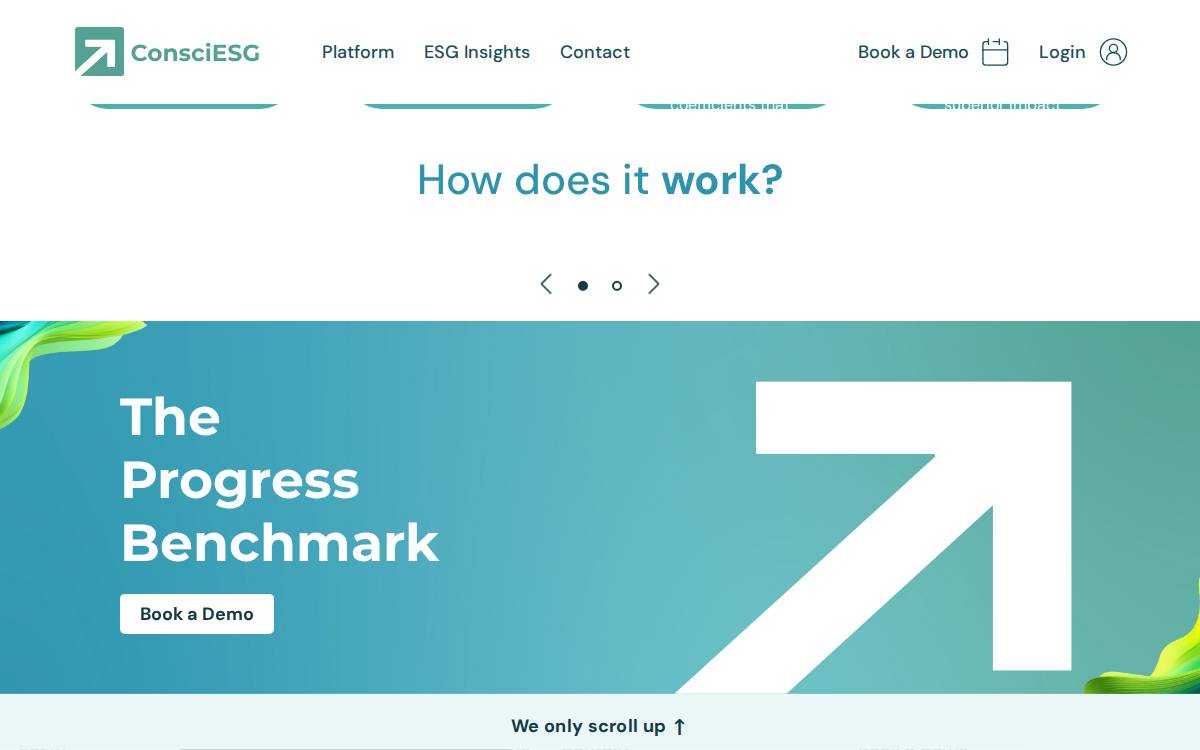 ConsciESG website preview