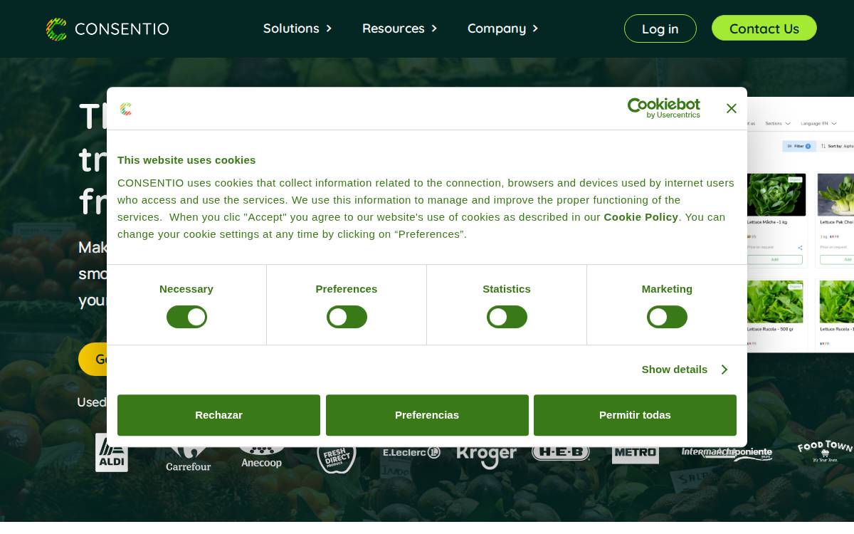 Consentio website preview