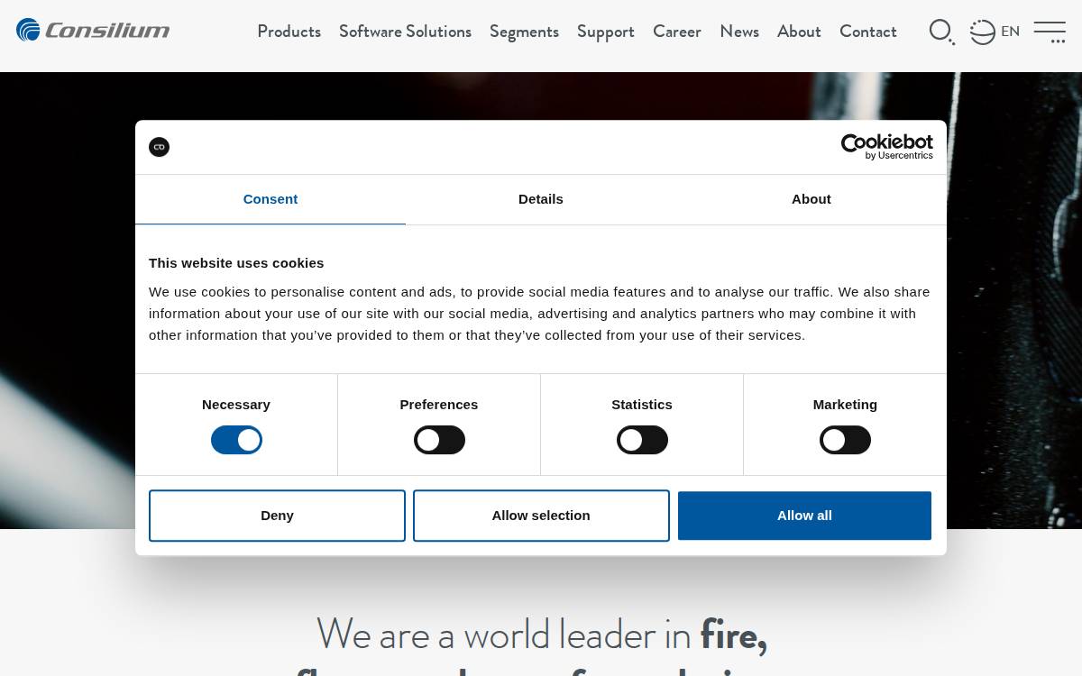 Consilium Safety website preview