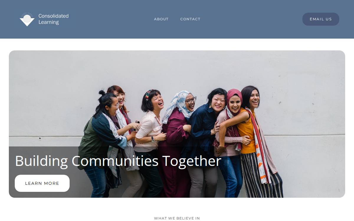 Consolidated Learning Inc. Website website preview