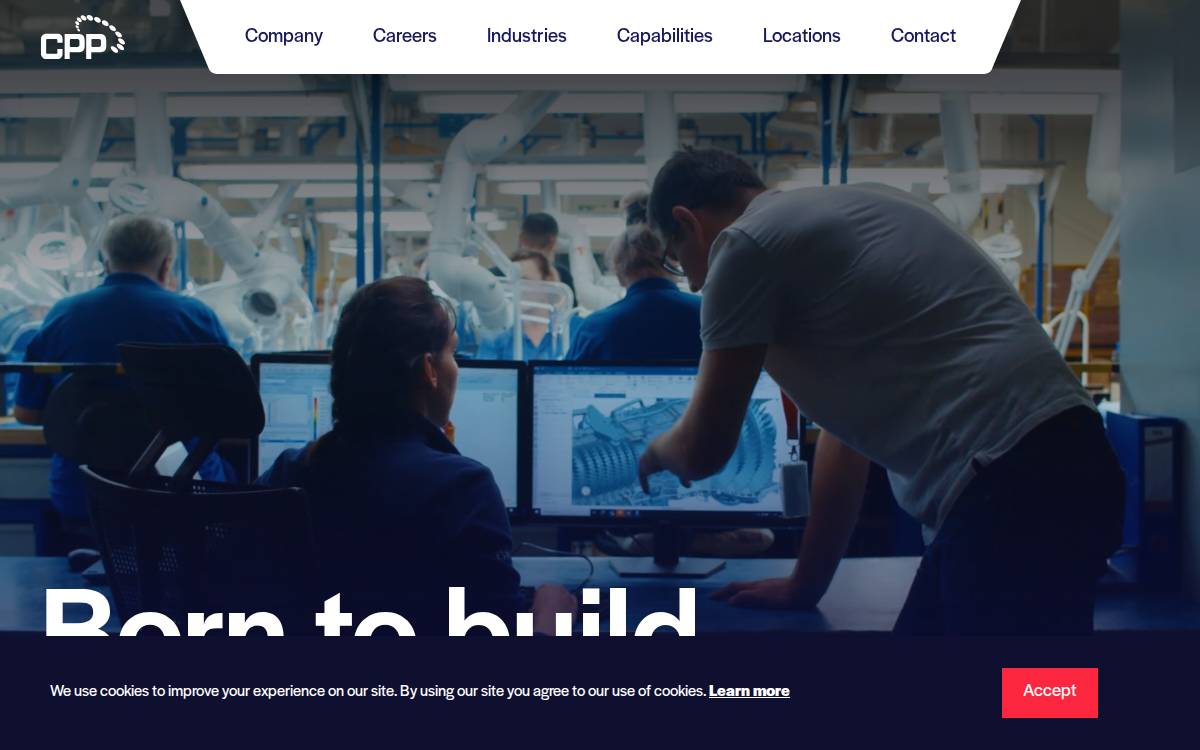 Consolidated Precision Products website preview