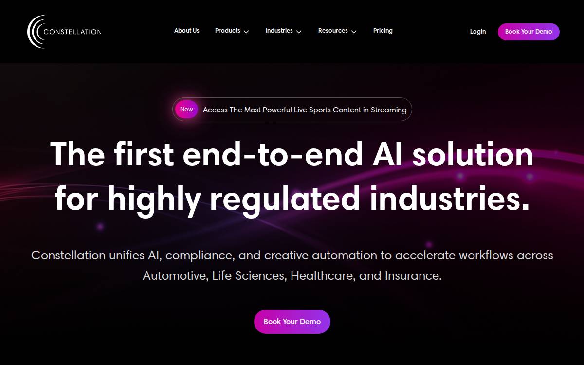 Constellation website preview