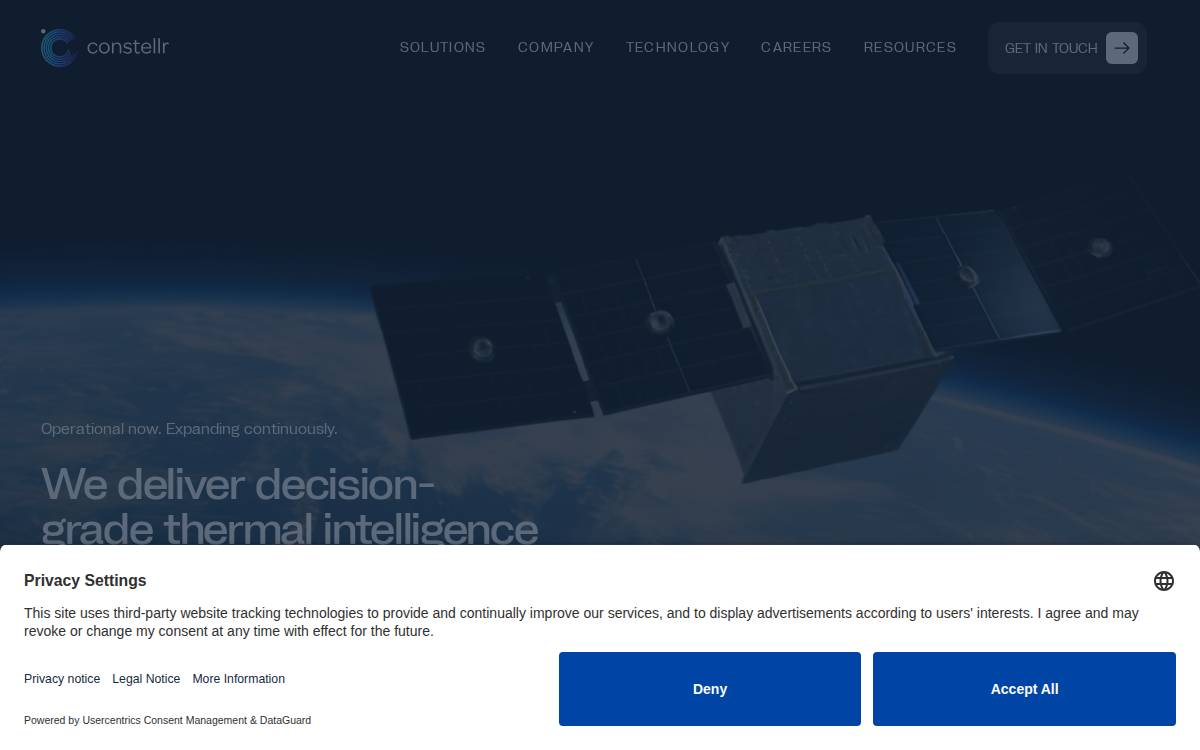 Constellr website preview