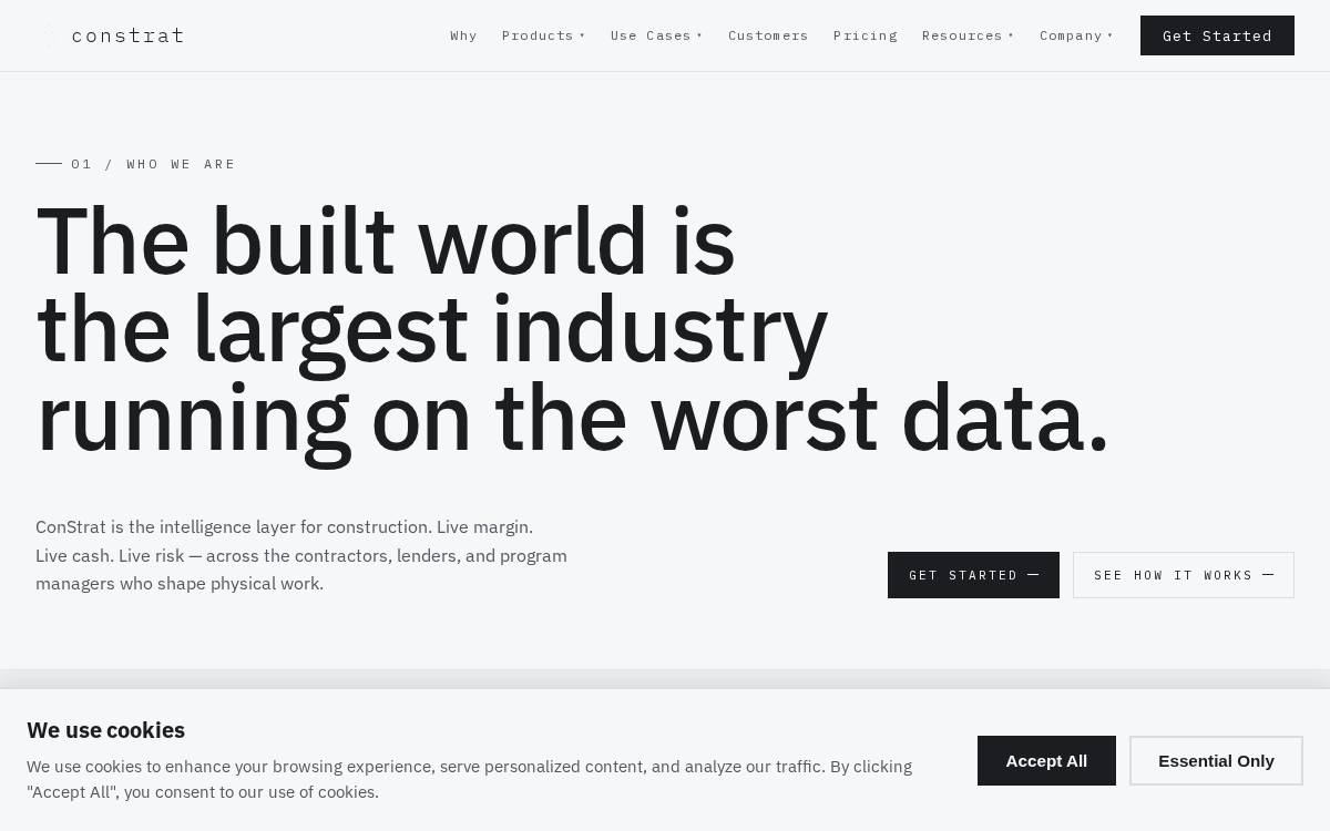 Constrat website preview