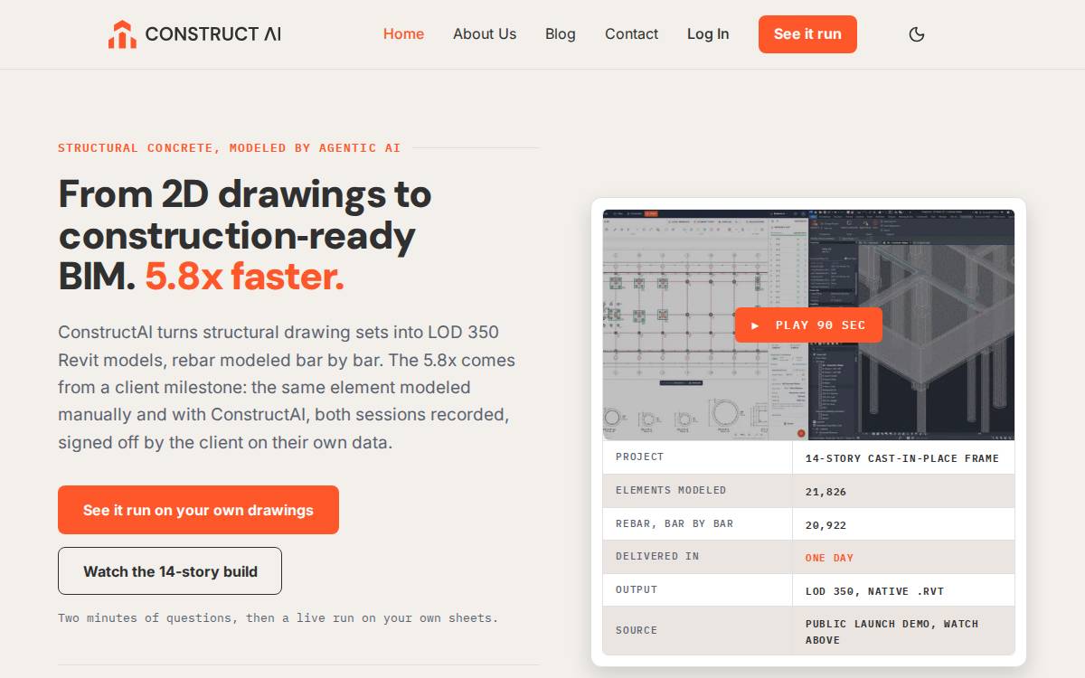 Constructai website preview