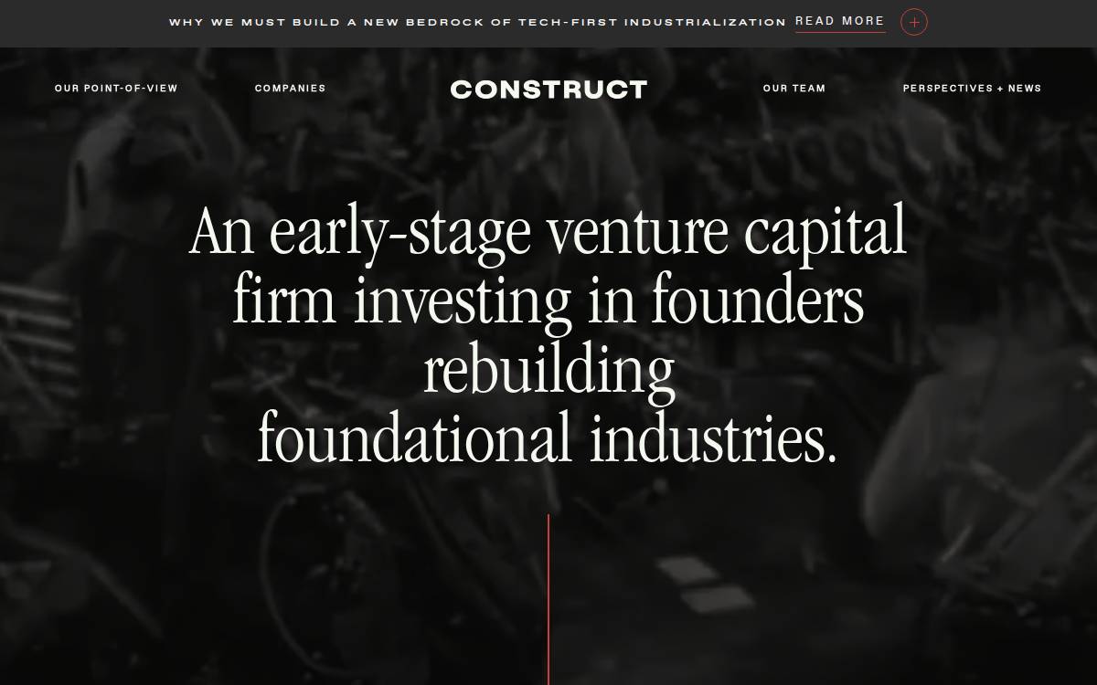 Construct Capital website preview