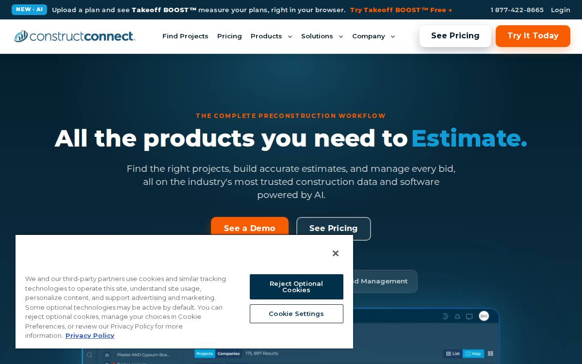Constructconnect website preview