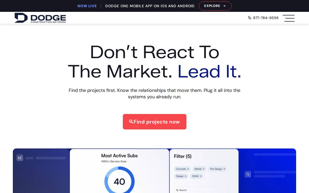 Construction website preview