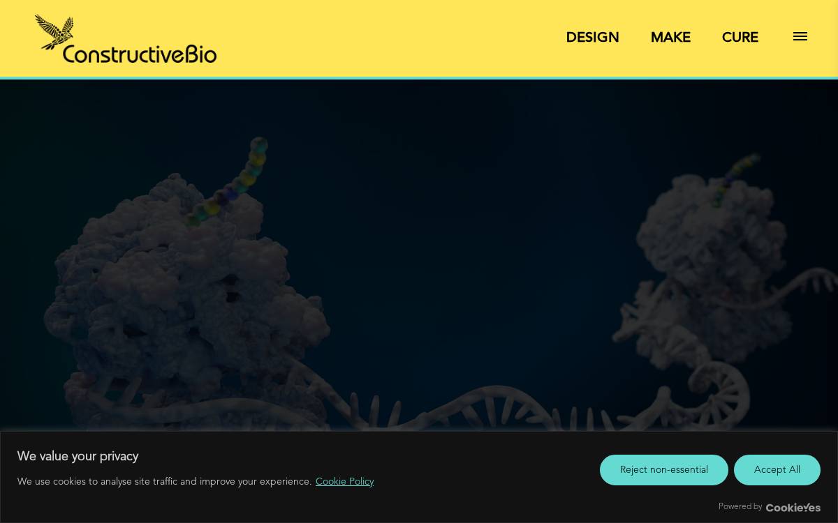 Constructive Bio website preview