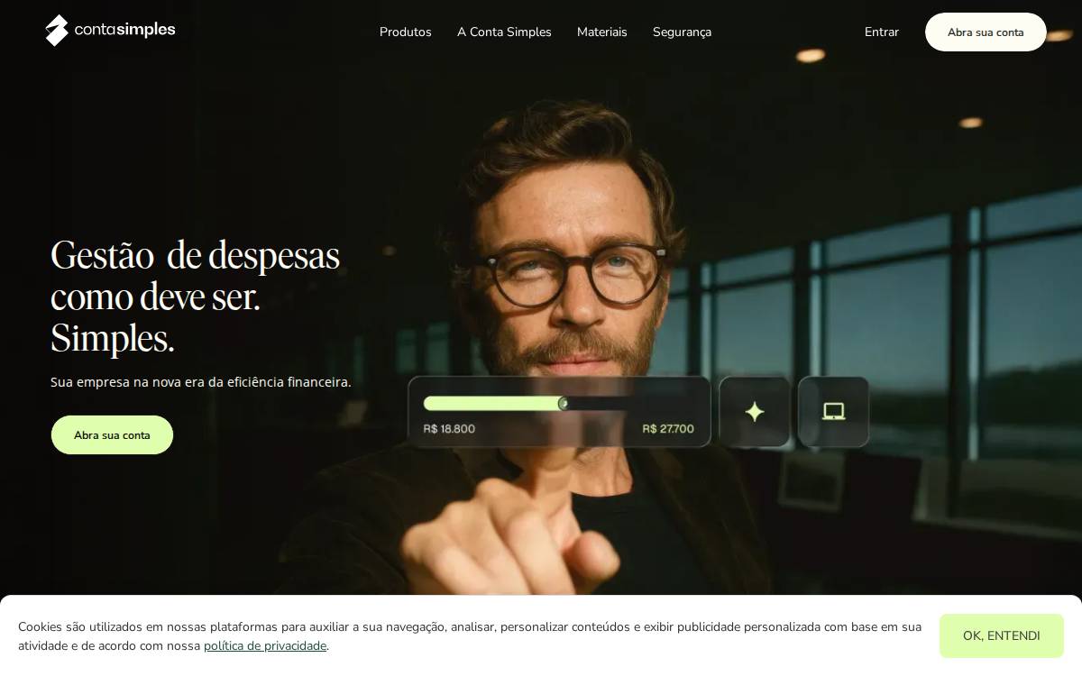 Conta Simples website preview