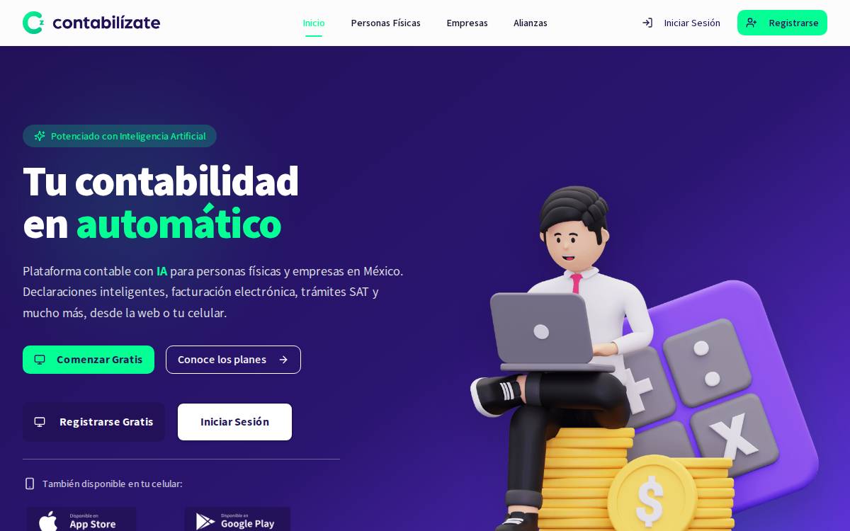 Contabilízate website preview