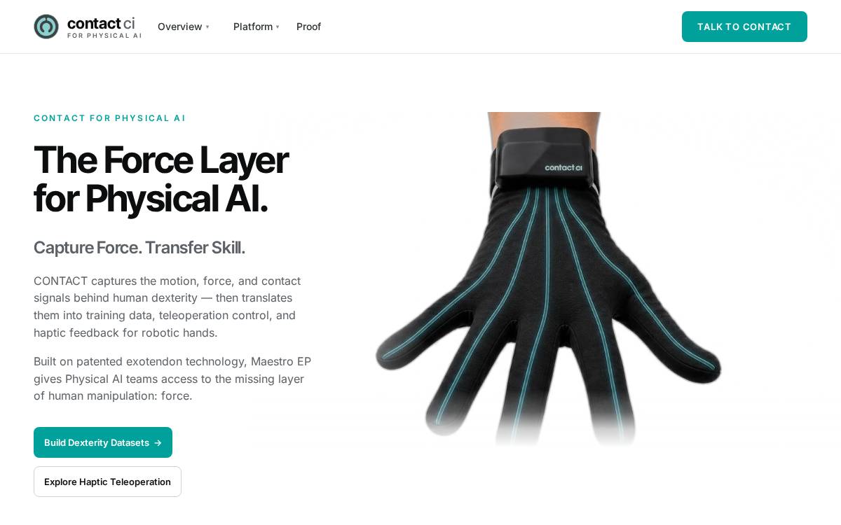 Contact Control Interfaces website preview