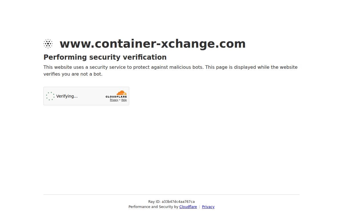 Container Xchange website preview