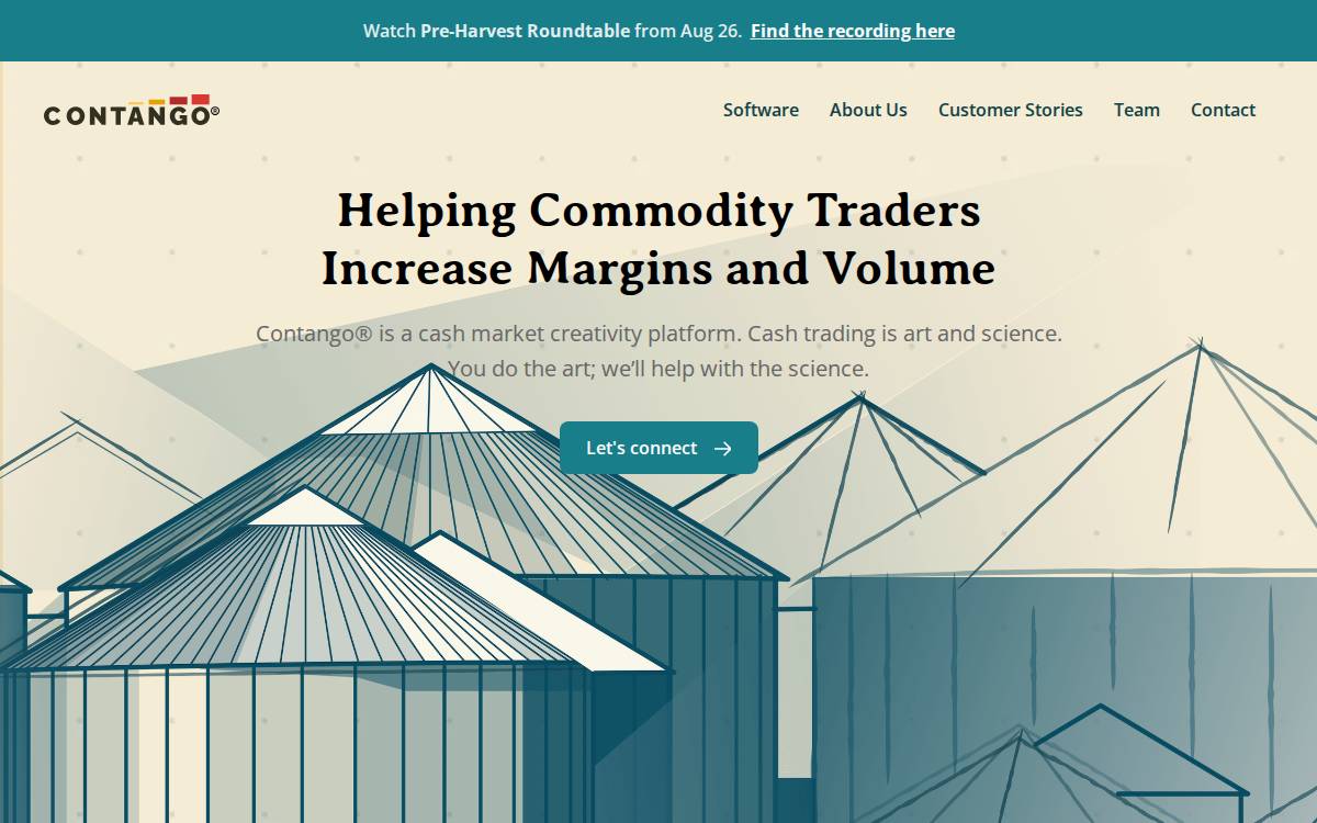 Contango website preview