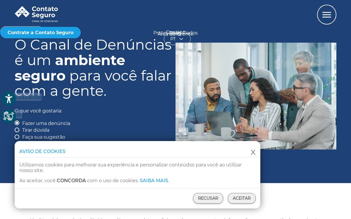 Contato Seguro website preview