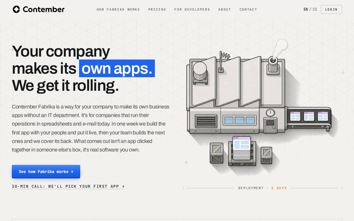 Contember website preview