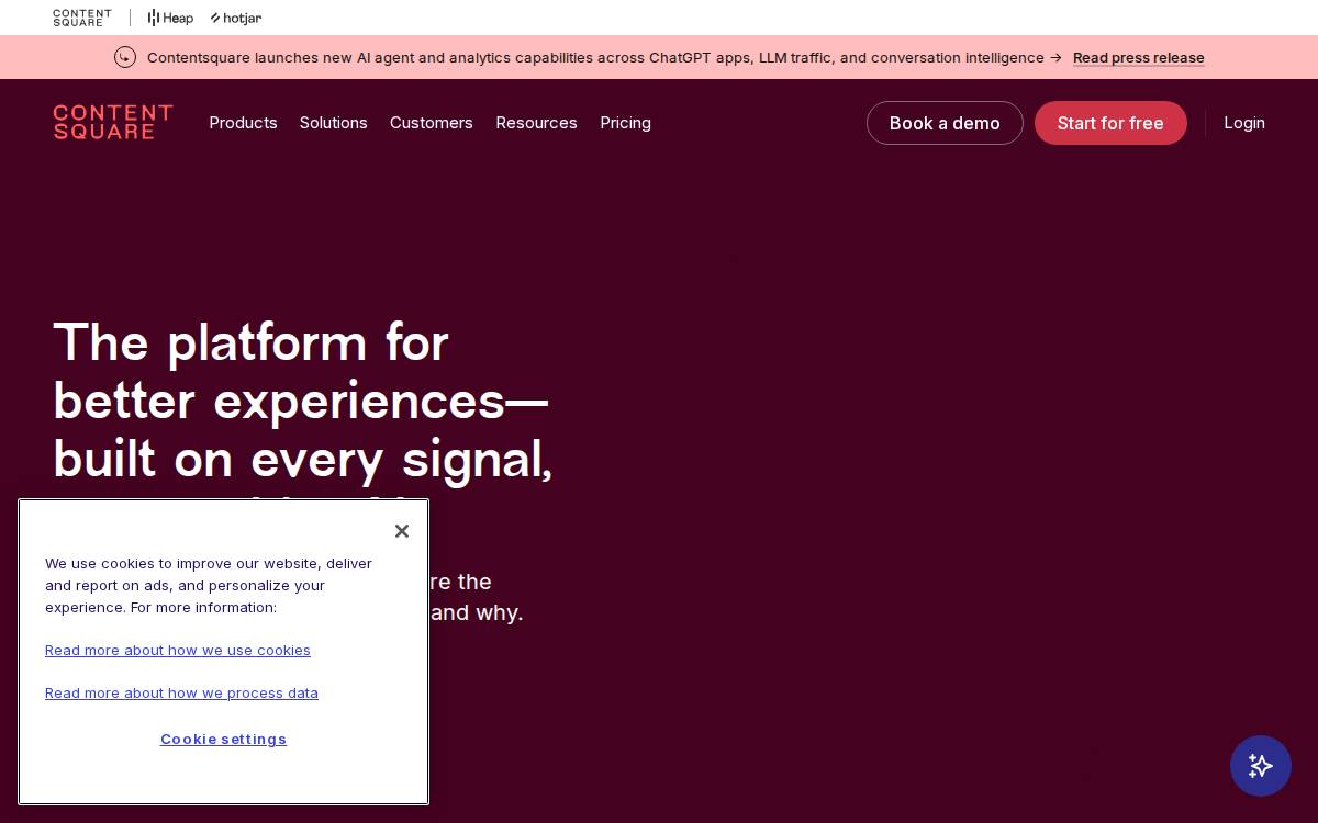 Contentsquare website preview