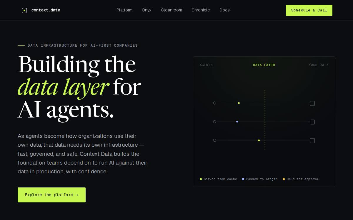 Context Data website preview