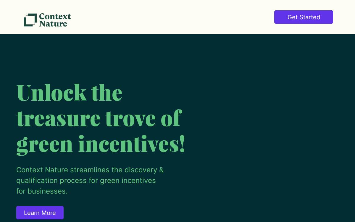 Contextnature website preview