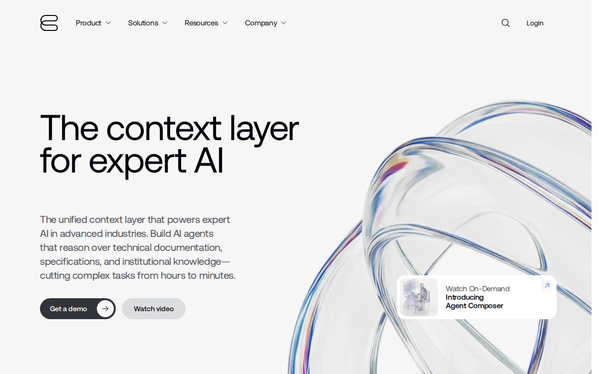 Contextual AI website preview